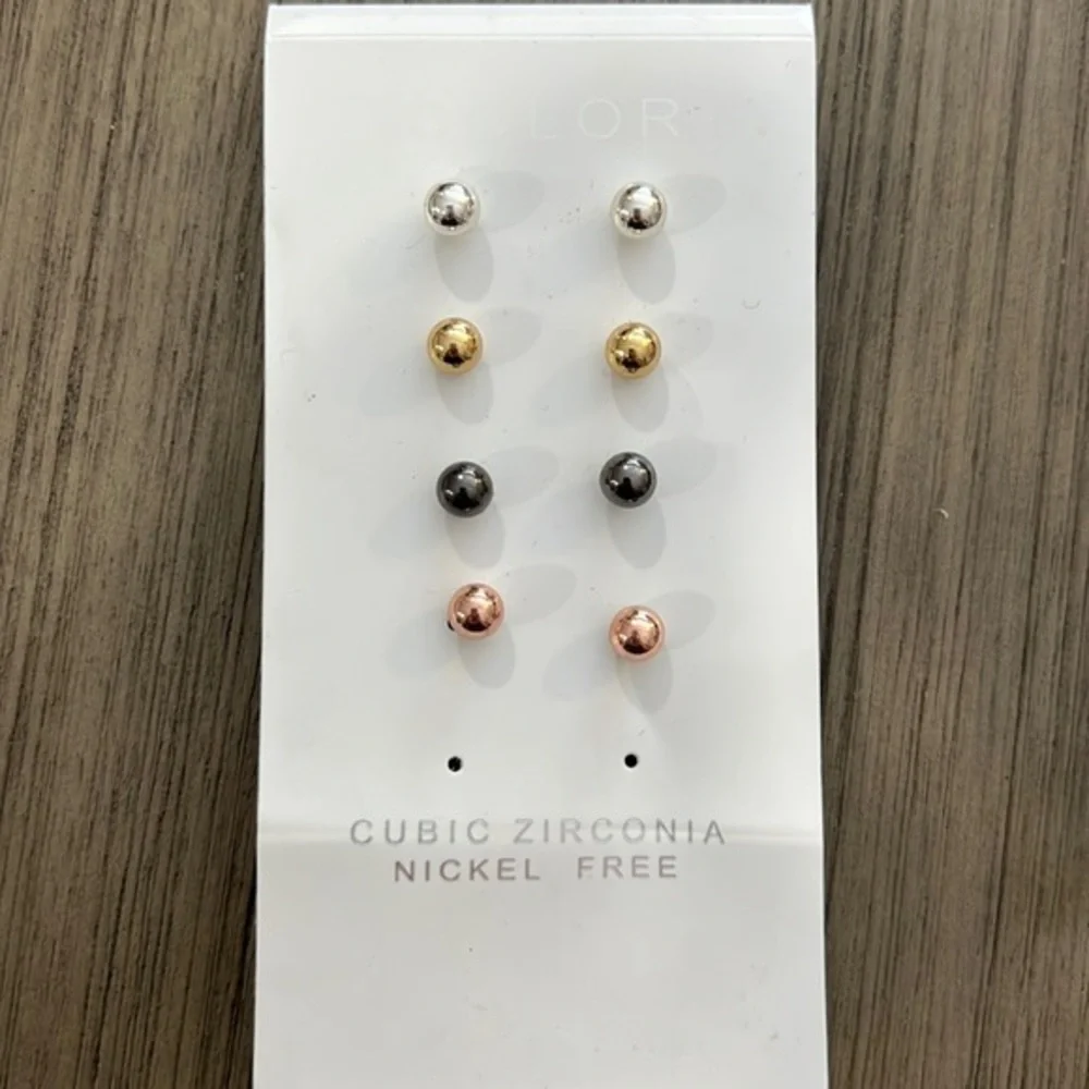 Round Ball Post Earrings